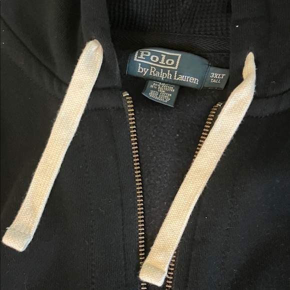 Polo by Ralph Lauren Black Hoodie with Red Logo-Size 3XLT - Picture 9 of 9